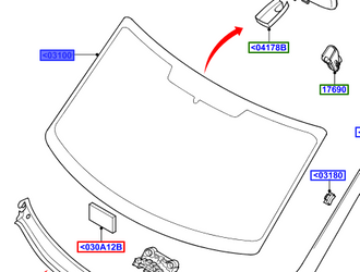 Szyba przednia Transit 08-14 - 6C11-V03100-DE, 1801559, oryginał Ford OE