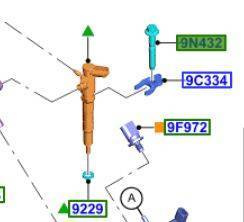 Śruba m8 x 48mm wtryskiwacza 2.0 diesel panther -  GK2Q-9T506-AA, 2011881, oryginał Ford OE