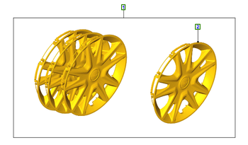 Kołpak koła 15" Fiesta 2017- zestaw -  AMH1BJ-1A067-AA, 2172807, oryginał Ford OE