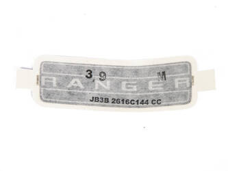Emblemat na błotnik " Ranger" 19- - JB3B-2616C144-CC, 2323206, oryginał Ford OE