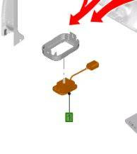 Lampka oświetlenia wnętrza Transit 06- 14- 19- - BK2V-13776-AD, 2230338, oryginał Ford OE