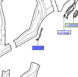 Folia ochronna lewa S-max/Galaxy 2006-2009 -  6M21-23727-AD, 1590637, oryginał Ford OE