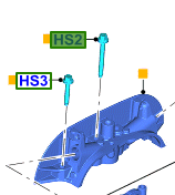 Śruba głowicy cylindrów 1.6 sigma gtdi 1.6 dohc efi zetec -  W710295-S301, 1348951, oryginał Ford OE