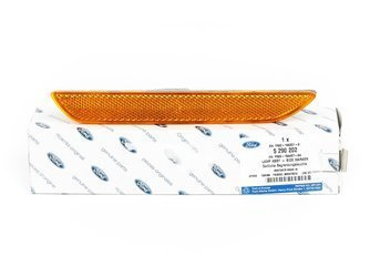 Odblask lewy tył Mustang 2015-17, 17- pomarańczowy -  FR3B-15A457-BA , 5290202, oryginał Ford OE