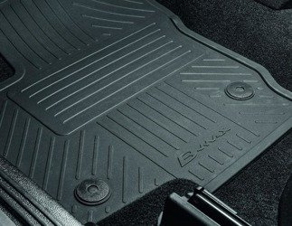 Dywaniki gumowe przód B-max 14-17 z logo pojazdu -  AV1J-130B18-AA3JA6, 1874931, oryginał Ford OE