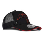 CZAPKA Z DASZKIEM Z WIZERUNKIEM KONIA CZERWONA