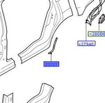 Folia ochronna lewa S-max/Galaxy 2006-2009 -  6M21-23727-AD, 1590637, oryginał Ford OE