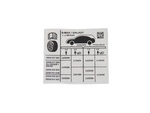 Naklejka " ciśnienie opon " S-max/Galaxy 15- -  FT4A-1532-AC, 2507605, oryginał Ford OE
